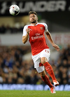 Tottenham Hotspur V Arsenal Capital One Cup 2015/16 Prints: Olivier Giroud in Action: Arsenal vs. Tottenham Hotspur, Capital One Cup 2015/16