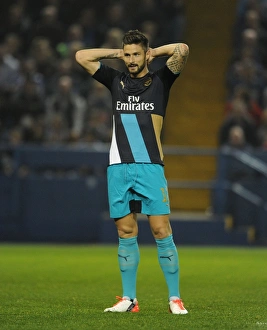 Sheffield Wednesday V Arsenal - Capital One Cup 2015-16 Prints: Olivier Giroud in Action: Arsenal vs. Sheffield Wednesday, Capital One Cup 2015-16
