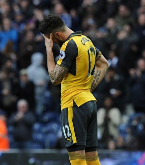 West Bromwich Albion V Arsenal 2016-17 Prints: Olivier Giroud: In Action for Arsenal vs. West Bromwich Albion, Premier League 2016-17