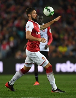 Sydney Western Wanderers V Arsenal 2017-18 Prints: Olivier Giroud in Action: Arsenal vs. Western Sydney Wanderers, Sydney 2017