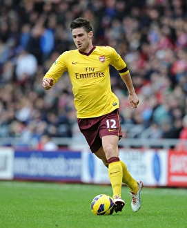 Sunderland V Arsenal 2012-13 Prints: Olivier Giroud in Action: Arsenal vs. Sunderland, Premier League 2012-13