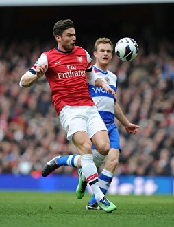 Olivier Giroud in Action: Arsenal vs. Reading, Premier League 2012-13