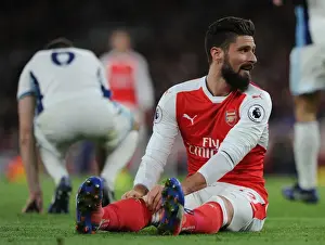 Arsenal V West Bromwich Albion 2016-17 Prints: Olivier Giroud in Action: Arsenal vs West Bromwich Albion, Premier League 2016-17