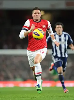Arsenal V West Bromwich Albion 2012-13 Prints: Olivier Giroud in Action: Arsenal vs West Bromwich Albion, Premier League 2012-13