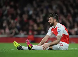 Arsenal V West Bromwich Albion 2015-16 Prints: Olivier Giroud: In Action for Arsenal Against West Bromwich Albion, Premier League 2015-16