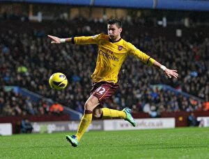 Images Dated 24th November 2012: Olivier Giroud in Action: Aston Villa vs. Arsenal, Premier League 2012-13