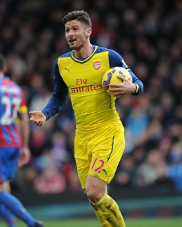 Crystal Palace V Arsenal 2014-15 Prints: Olivier Giroud in Action: Crystal Palace vs Arsenal, Premier League 2014-15