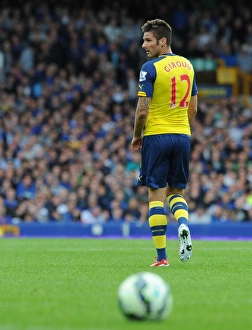 Everton V Arsenal 2014/15 Prints: Olivier Giroud: In Action against Everton, Premier League 2014/15
