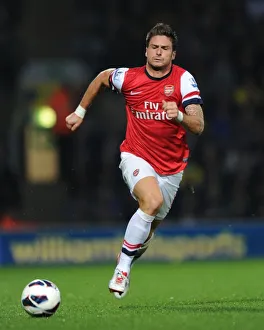 Norwich City V Arsenal 2012-13 Prints: Olivier Giroud in Action: Norwich City vs. Arsenal, Premier League 2012-13
