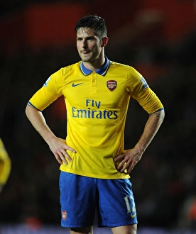 Southampton V Arsenal 2013-14 Prints: Olivier Giroud in Action: Southampton vs Arsenal, Premier League 2013-14