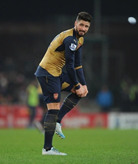 Stoke City V Arsenal 2015-16 Prints: Olivier Giroud in Action: Stoke City vs. Arsenal, Premier League 2015-16