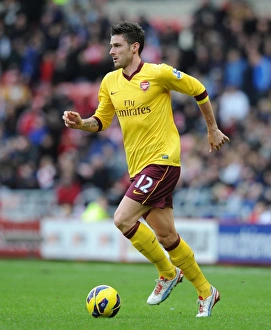 Sunderland V Arsenal 2012-13 Prints: Olivier Giroud in Action: Sunderland vs. Arsenal, Premier League 2012-13