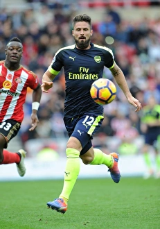 Sunderland V Arsenal 2016-17 Prints: Olivier Giroud in Action: Sunderland vs Arsenal, Premier League 2016-17