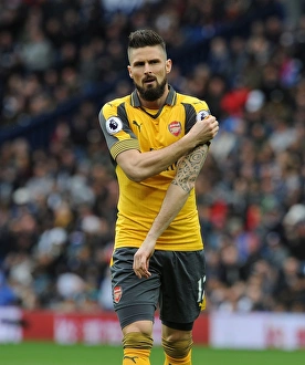 West Bromwich Albion V Arsenal 2016-17 Prints: Olivier Giroud in Action: West Bromwich Albion vs. Arsenal, Premier League 2016-17