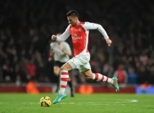Olivier Giroud (Arsenal). Arsenal 1: 0 Southampton. Barclays Premier League. Emirates Stadium
