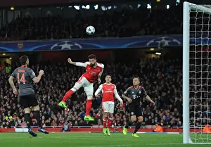 Arsenal V Bayern Munich 2016-17 Prints: Olivier Giroud (Arsenal). Arsenal 1: 5 Bayern Munich