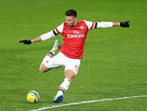 Images Dated 16th January 2013: Olivier Giroud (Arsenal). Arsenal 1: 0 Swansea City. FA Cup 3rd Round replay. Emirates Stadium