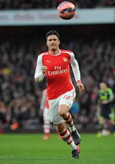 Olivier Giroud (Arsenal). Arsenal 2: 0 Middlesbrough. FA Cup 5th Round. Emirates Stadium, 15 / 2 / 15