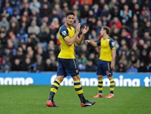 Images Dated 11th April 2015: Olivier Giroud (Arsenal). Burnley 0: 1 Arsenal. Barclays Premier League. Turf Moor