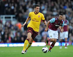Olivier Giroud (Arsenal). West Ham United 1: 3 Arsenal. Barclays Premier League