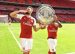 Olivier Giroud: Arsenal's FA Community Shield Celebration vs. Chelsea (2017-18)