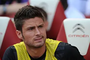 Arsenal V Sunderland 2012-13 Prints: Olivier Giroud: Arsenal's Ready-to-Roar Striker Ahead of Arsenal vs Sunderland