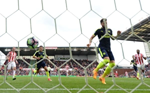 Olivier Giroud scores his and Arsenals 1st goal. Stoke City 1:4 Arsenal. Premier League Olivier Giroud scores his and Arsenals 1st goal. Stoke City 1:4 Arsenal. Premier League