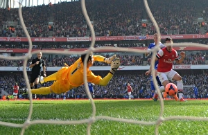 Arsenal V Everton - FA Cup 2014 Prints: Olivier Giroud scores Arsenals 4th goal