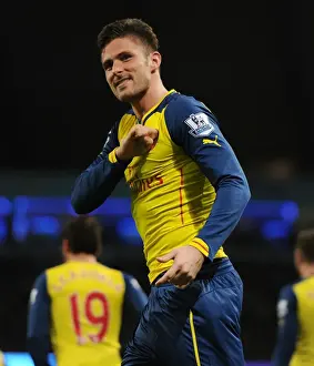 Olivier Giroud Scores Arsenal's Second Goal: Manchester City vs Arsenal, Premier League 2014-15