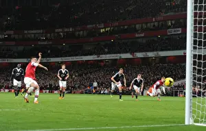 Arsenal V Southampton 2013-14 Prints: Olivier Giroud Scores Arsenal's Second Goal Against Southampton (2013-14)