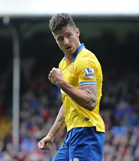 Crystal Palace V Arsenal 2013-14 Prints: Olivier Giroud Scores Arsenal's Second Goal vs