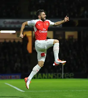 Olivier Giroud Scores Arsenal's Second Goal Against Watford (2015/16)