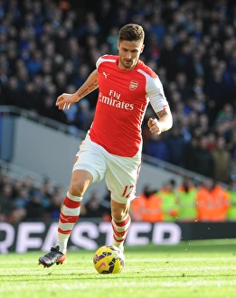 Arsenal Everton 2014-15 Prints: Olivier Giroud Scores Duo: Arsenal 2-0 Everton