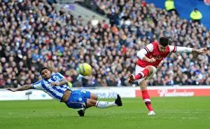 Brighton And Hove Albion V Arsenal FA Cup 2012-13 Prints: Olivier Giroud Scores First Goal for Arsenal Against Brighton & Hove Albion in FA Cup