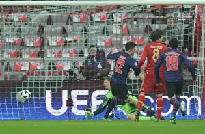 Bayern Munich V Arsenal 2012-13 Prints: Olivier Giroud Scores Past Manuel Neuer: Arsenal's Historic Goal vs