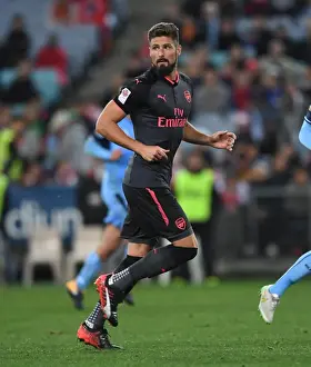 Sydney FC V Arsenal - 2017-18 Prints: Olivier Giroud Scores Twice: Arsenal Defeats Sydney FC 2-0 in Pre-Season Friendly at ANZ Stadium