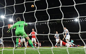 Arsenal V West Bromwich Albion 2016-17 Prints: Olivier Giroud Scores the Winner: Arsenal vs