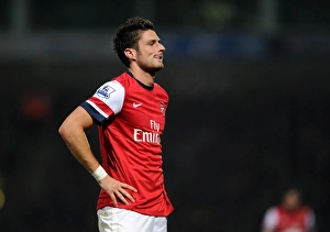 Norwich City V Arsenal 2012-13 Prints: Olivier Giroud: Star Striker in Action for Arsenal vs