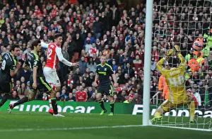Arsenal V Middlesbrough - FA Cup 2014-15 Prints: Olivier Giroud's Brace: Arsenal Advances in FA Cup Against Middlesbrough