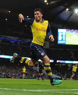 Manchester City V Arsenal 2014-15 Prints: Olivier Giroud's Brace: Arsenal's Dramatic Comeback against Manchester City