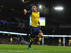 Manchester City V Arsenal 2014-15 Prints: Olivier Giroud's Brace: Arsenal's Dramatic Comeback against Manchester City