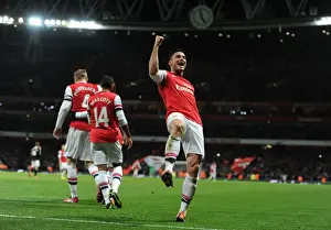 Arsenal V Southampton 2013-14 Prints: Olivier Giroud's Brace: Arsenal's Victory Over Southampton (2013-14)