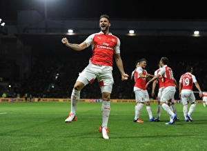 Watford V Arsenal 2015/16 Prints: Olivier Giroud's Brace: Arsenal's Victory at Watford, Premier League 2015/16