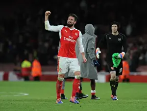 Arsenal V West Bromwich Albion 2016-17 Prints: Olivier Giroud's Celebration: Arsenal's Victory over West Bromwich Albion (2016-17)