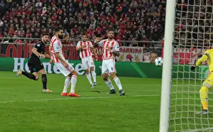 Olympiacos V Arsenal 2015-16 Prints: Olivier Giroud's Decisive Goal: Arsenal's UEFA Champions League Victory over Olympiacos (December 2015)