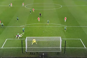Arsenal V Southampton 2015-16 Prints: Olivier Giroud's Dramatic Header: Arsenal's Comeback Win Against Southampton (2015-16)