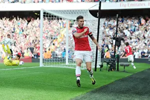 Spurs Prints: Olivier Giroud's Epic Goal: Arsenal's Victory Over Tottenham Hotspur (2013-14)
