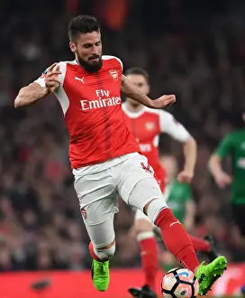 Arsenal V Lincoln City 2016-17 Prints: Olivier Giroud's FA Cup Drama: Arsenal's Thrilling Quarters Clash vs. Lincoln City