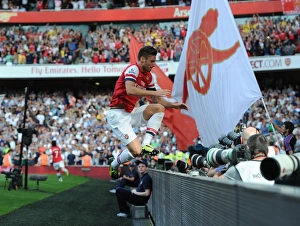 Spurs Prints: Olivier Giroud's Goal: Arsenal vs. Tottenham Hotspur, Premier League 2013-14