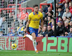 Olivier Giroud's Goal Celebration: Arsenal's Second against Crystal Palace (2013-14)